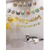 Cat Happy Birthday Banner,Photographic Cat Faces Birthday Garland,Party Bunting Decoration for Boy and Girl,Baby Shower Party Supplies for Cat Theme Party Favors