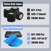 Tattoo Pen Covers and Grip Tape Wraps - NAQASE 200pcs Tattoo Machine Covers Pen Bags Pen Sleeves Covers Wrap and 4pcs Tattoo Grip Tape Wraps Bandages Elastic