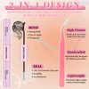 DIY Lash Extension Kit 200pcs 8-16mm 50D DIY Lash Clusters with Lash Bond and Seal & Lash Tweezers Individual Lashes D Curl Eyelash Extension Kit for Self Application at Home (50D KIT)