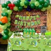 162Pcs Turtle Party Decorations - Cute Turtle Birthday Decorations Include Turtle Theme Plates, Napkins, Cups, Birthday Banner for Under the Sea Party Decoration Boys Girls Party Supplies, Serve 20
