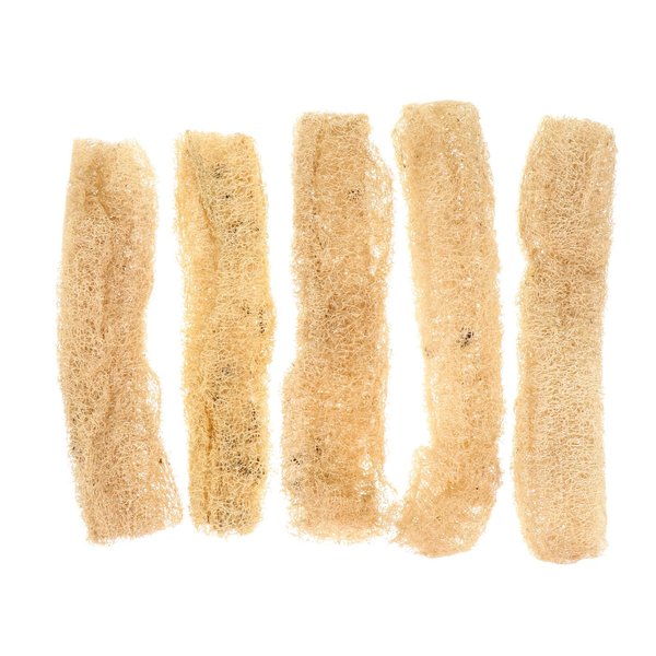 TEHAUX Pet Natural Loofah Chewing Toys, Tooth Clearning Bath Tools for Small Animal Dog Cat Chinchillas Bunny Hamster Guinea Pig Rabbit Molar Toys,5pcs