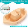 HYSZXUS Bath Toys Floating Boats with Silicone Bath Toys,9pcs Mold Free Baby Bath Toys for Infants 6-12-18 Months,Water Table Toys for Toddlers 1-3,Shower Toys Pool Toys for 1 2 3 4 Boys Girls Kids