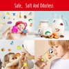Reusable Sticker Book, 36 Wild Animals Waterproof Stickers Thick Gel Clings Decals Stickers Animals Theme Activity Books Educational Learning Toys for Toddlers Girls Boys Preschooler