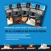 eFlow Nutrition Whey Protein Sample Variety - Isolate Protein Powder Samples, Low Calorie, Fast-digesting, Premium Quality, Travel Packs, Low Carb (4 Pack)