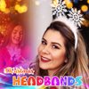 Catery Christmas LED Headband Snowflake Hair Hoop Xmas Feather Light Up Hair Hoop Costume Headband Holiday Headdress Sparkle Christmas Party Supplies Gifts Accessoriess for Women and Girls (Set-1)