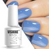 Vishine Nail Gel Polish, 15ml Soak Off Nail Gel Polish Nail Art Manicure Salon DIY, UV LED Lamp Required - Pale Cornflower Blue 0.5 OZ