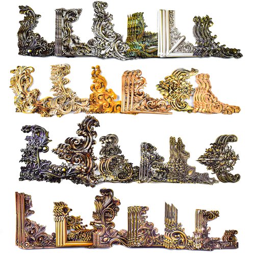 96 Pcs Vintage Corner Aesthetic Stickers Decorative Cover Book Scrapbooking Corner Stickers for DIY Craft Bullet Junk Journal Planners Wall Art Collage Picture Frames Aesthetic Room Decor