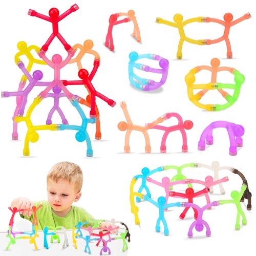 YOTNUS 24Pcs Magnetic Toys, Magnet Men for Travel Toys, Fridge Magnets Funny, Cute Magnets for Kids and Adults, Magnetic People Colorful Mini Toys for Refrigerator, Whiteboard, Desk Decoration