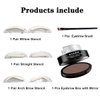 Moakxer Eyebrow Powder,Waterproof Eyebrow Stamp Powder Seal Perfect Nature Eye Brow Powder Tinting Coloring Kit Delicate Shape (301# Light Brown)