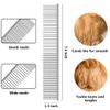 QUMY Dog Comb Pet Grooming Comb Dog Rake Comb Trimmer Stainless Steel Dog Comb for Dematting Removing Dead, Matted or Knotted Hair