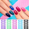 Outus 150 Pieces U Shape Nail Polish Protector Nail Guards Spill Proof Stickers Peel Off Nail Stickers for Nail DIY