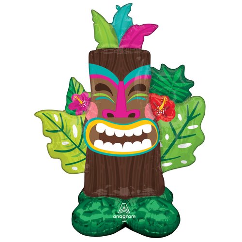 Anagram Tiki 53'' Airloonz Balloon Luau Hawaiian Tropical Birthday Party Decorations Supplies