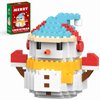 HGCYCF Christmas Blue Snowman Building Blocks Set Compatible with Lego Advent Calendar 2024 Stacking New Toys Holiday Present Box New Year Xmas Gifts for Kids for Boys & Girls and Adults