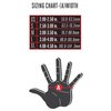 Fit Four OCR Slit Grip Gloves Obstacle Course Racing & Mud Run Hand Protection | Wrist Support with Slit for Fitness Watch (Black/Red, Small)