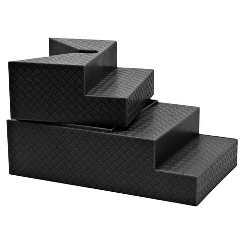 Deluxe Black Breakable Ring Stairs for Wrestling Action Figure Rings