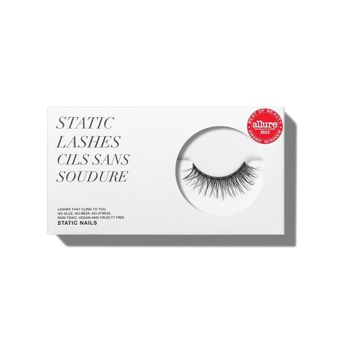 STATIC NAILS Magnetic Eye Lash Feeling Flirty Black Flirty - Magnetic Lashes Kit - Reusable, Glue-Free, 3D Natural Look - Comfortable