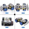 LK COKOINO for Arduino Robot Car Kit, 4WD Smart Robot Car Chassis Kit with Motors, Wheels and Battery Case for Arduino R3 R4/ Leonardo/Raspberry Pi 5/4B/3B+/3B/2B/1B+ Robot Building
