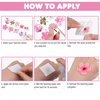 Cherry Blossom Temporary Tattoos (8 Sheets 80PCS) Flowers Party Decorations Supplies Favors Japanese Theme Birthday Cute Stickers Christmas Gifts for Boys Girls Class School Prizes Carnival