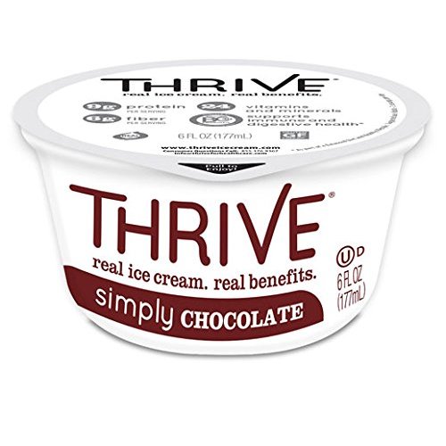 Thrive Frozen Nutrition, Simply Chocolate Ice Cream, 6 oz Cups (24 count)
