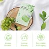 FRUDIA WELCOS Green Grape Pore Control Mask | Pore Face Mask Sheet w/GG Extract, Tannin Pore Complex & Anti Sebum P | Korean Sheet Mask Skincare | Pore Minimizer Facial Masks (Pack of 10)