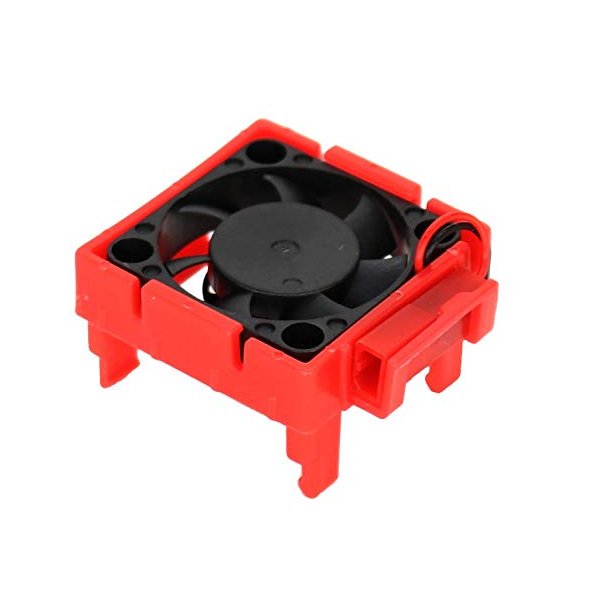 Powerhobby Motor Cooling Fan/HeatSink Dual Twin Fan + Velineon VXL-3s ESC Cooling Fan Combo RED Compatible with Traxxas Slash 4x4