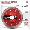 EZARC 4-1/2 inch Super Thin Diamond Blade, Diamond Saw Blades for Angle Grinder, 4.5" Tile Blade for Smooth Cutting Porcelain Ceramic Granite Marble Tile (2-Pack)