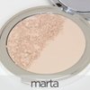 La Bella Donna Compressed Mineral Foundation - Face Powder Makeup Natural Looking Glowing Skin Wrinkle Defying Mattifying Finish Contour Makeup Long Lasting Full Coverage Sun Kissed Tan (Marta)