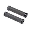 FIFTY-FIFTY Double Lock-On Mountain Bike Grips, Bicycle Handlebar Locking Grips, Non-Slip MTB Handle Grips (Grey)