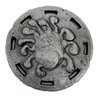 Cryptic Creative Silver Eye Tyrant Decision Coin D2 Heads-Tails - Yes-No RPG LARP