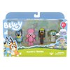 Bluey and Friends 4 Pack of 2.5-3" Poseable Figures