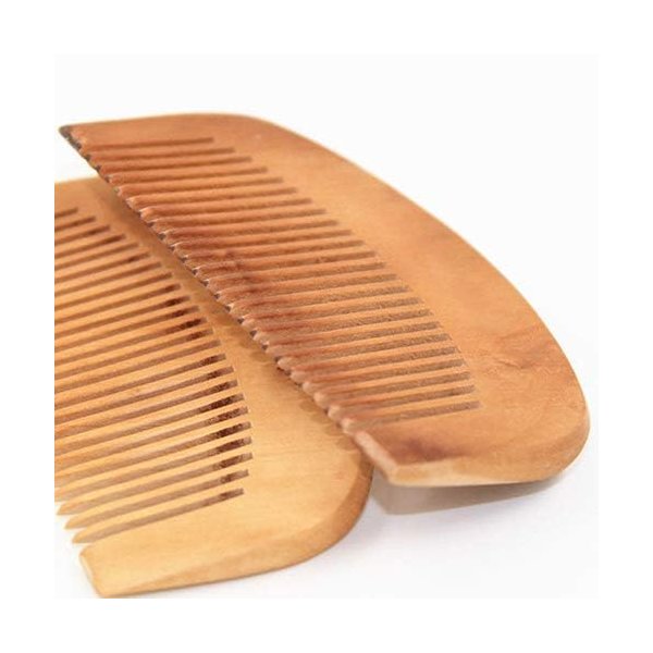 2Pcs Natural Peach Wood Fine Tooth Hair Comb Anti-Static Hair Care Wooden Comb Handmade Gift Comb for Women and Men Massage Detangling Tools Care Accessories Hair Care Styling Tools and Appliances