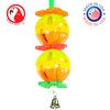 Bonka Bird Toys 1570 Twin Ball Bird Toy Parrot cage Toys Cages Cockatiels Conures African Greys