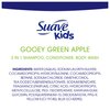 Suave Kids Shampoo, Conditioner, Body Wash 3 in 1 for Ease Gooey Green Apple Tear-Free 10 oz