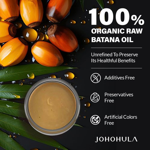 Johohula Pure Batana Oil for Hair Growth: Raw Batana Oil for Hair Loss Treatment Scalp Care for Men Women
