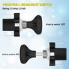 Joinfworld Golf Cart Headlight Switch Push Pull Type 12 Volt Universal Light Switch Button for Club Car, EZGO, Yamaha - 2Pcs