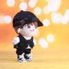 niannyyhouse White T-Shirt Black Baseball Cap Vest Pants 20cm Plush Doll Stuffed Kpop Doll Clothes
