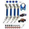 RCMYou Drive Shaft CVD Axles & Center Driveshaft High Speed Support Upgrades Part for 1/10 Arrma Senton Granite 3s Blx & Mega550,Vorteks 4x4 3S BLX,4Pcs Front Rear Driveshafts,Navy Blue
