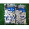 LENGTH-PLUS 3 1/4" WHITE GOLF TEES 2 BAGS c
