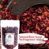 Dried Rose Petals | Edible, Food Grade Red Petals for Cooking and Tea | Suitable for Soap Making, Infused Oils, Lipgloss, Bath Bombs, Bath, Wedding Confetti | 4 oz by Better Shea Butter