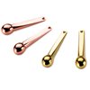 Lisapack 4 Pack Metal Eye Cream Applicator, Eye Serum Roller Ball Massager Stick for Reduce Depuffer, Massage (Gold&Rose Gold)
