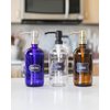 Clear Glass Pint Jar Soap and Lotion Dispenser with Metal Pump (Black/Dark Bronze)