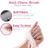 Gel Nail Polish Remover Tools Kit, with 10 Pcs Nail Clips, 400 Pcs Lint Free Nail Wipes, Nail Files 100/180, Buffer Block 400/4000, Nail Brush, Cuticle Pusher& Peeler (Clear)
