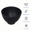 ForPro Professional Collection Silicone Mixing Bowl, Black, Flexible, Odorless, for Mixing Facials, Massage, Body & Other Products, 8 oz