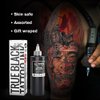 CNC 8oz Black Tattoo Ink Set 240ml True Black Vegan-Friendly Pigment Professional Tattoo Supplies for Lining, Shading, Blending Premium Skin-Safe Inks TI6003-240-001