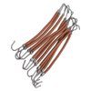 10 Pieces Hair Bungee,Hair Ties with Hooks,Elastic Hair Tie Styling Ponytail Holder Hooks Hair Cord for Buns, Adjustable Hair Wrap for Curly Hair Long Hair (Brown)