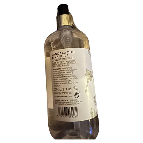 Castelbel Hand Wash Sandalwood Vanilla 17 fl oz