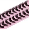 False Eyelashes Wispy Mink Lashes 18mm Strip Lashes Natural Look Fake Eyelashes Curly Soft Cat Eye Lash Pack 10 Pairs by EYDEVRO
