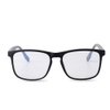 Gudzws Blue Light Blocking Reading Glasses Readers Spring Hinges Sturdy Retro Style Rectangle TR Frame Unisex Black +3.50