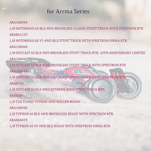 Mesimsple Steel Typhon 6s Center Drive Shaft AR310470 AR310472 for Arrma 1/8 Typhon 6s Dogbone 82mm 1/8 Notorious Outcast 6S BLX 116mm Driveshaft Upgrades Parts Silver