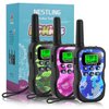 Nestling Walkie Talkies for Kids, 22 Channels 2 Way Radio Toy 3 KM Range, Best Christmas Birthday Gifts for 3-12 Year Old Kids to Outside Adventures, Camping, Hiking(3 Pack)